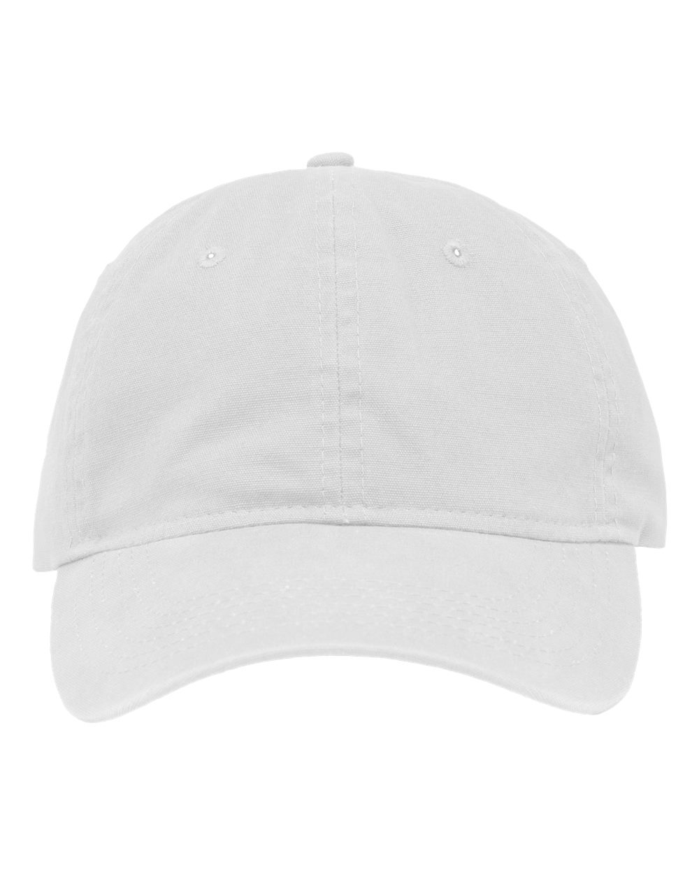 Front View of Chino White Dad Hat Fit - SP1700
