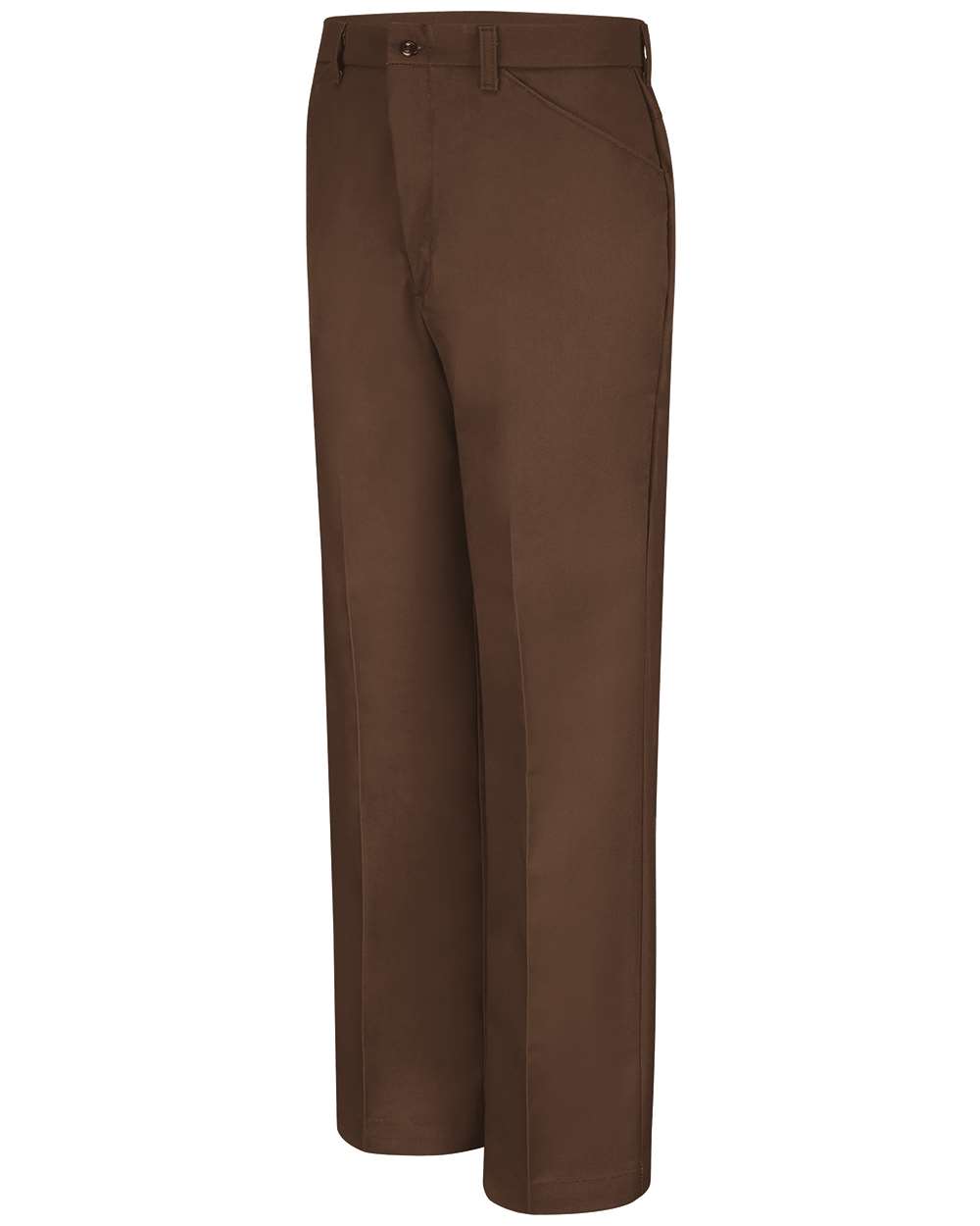 Front View of Chocolate Brown - 34I Jean Cut Pants - PT50