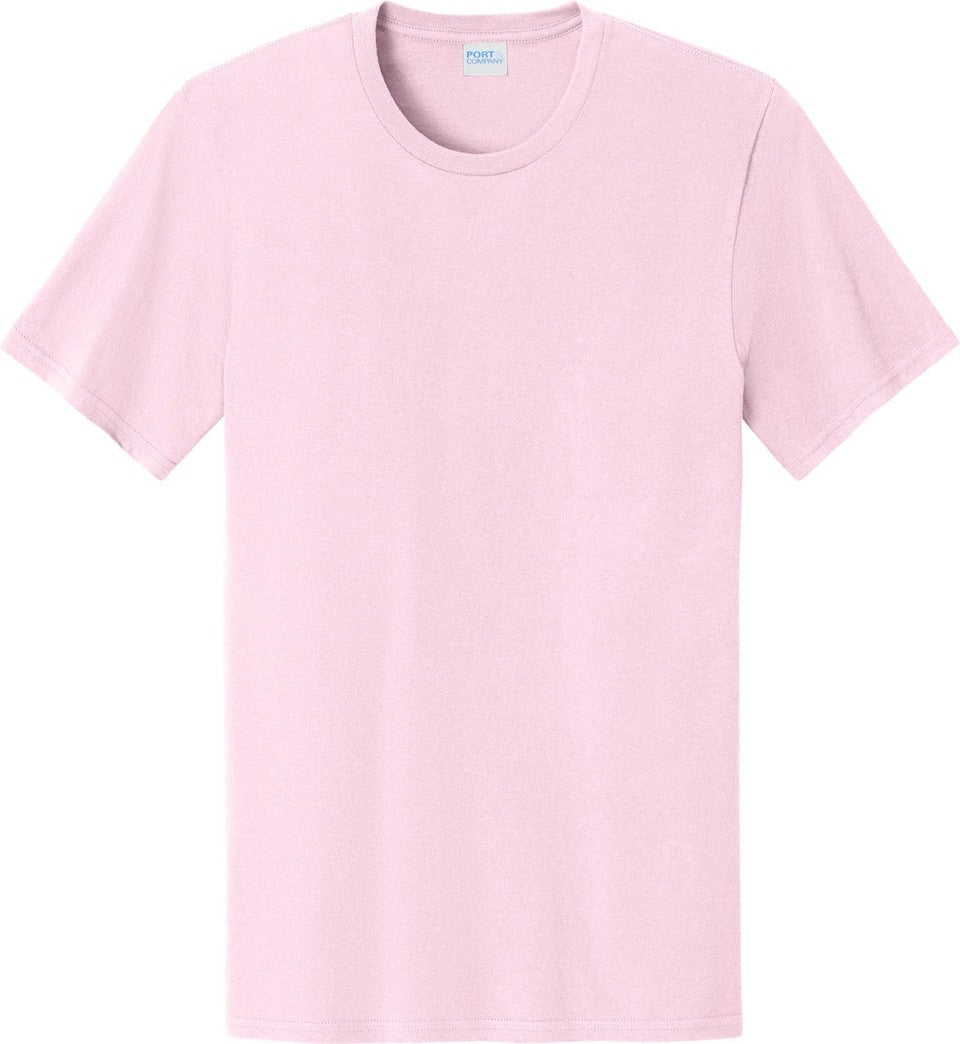 Front View of ChryBlsm Port & Co Easy Cotton Tee PC43