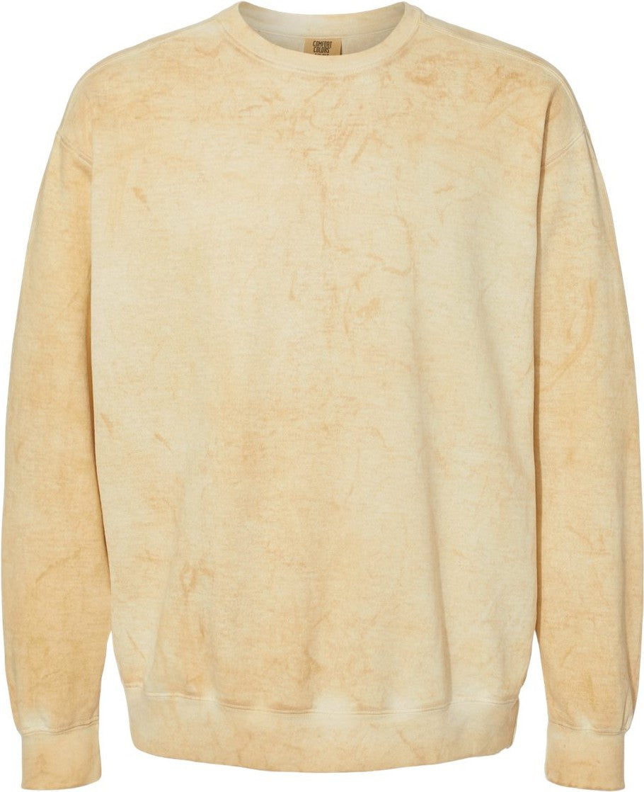 Front View of Citrine Colorblast™ Crewneck Sweatshirt - 1545