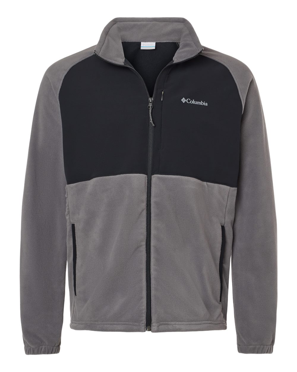 Front View of City Grey/ Black Sage Peak™ Fleece Full-Zip Jacket - 209578