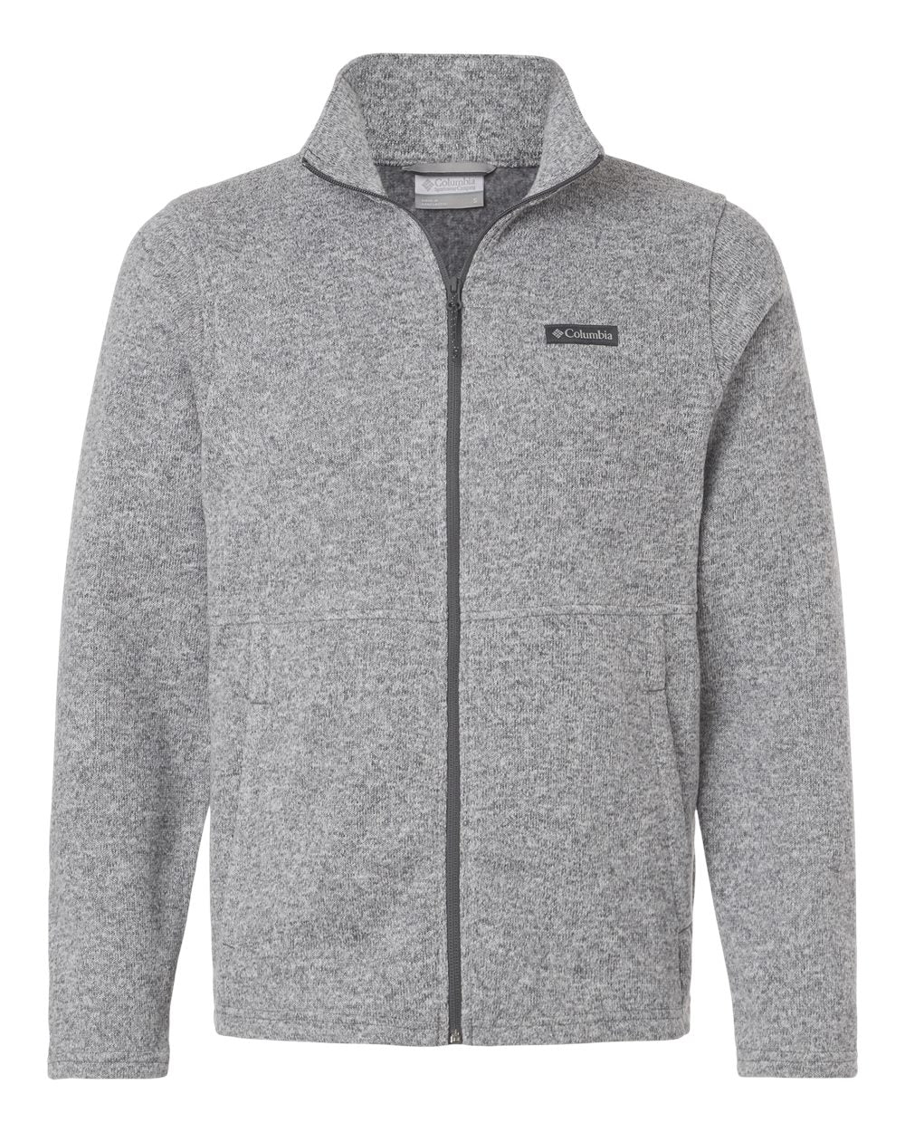Front View of City Grey Heather Alto Pass™ Fleece Full-Zip Jacket - 209574
