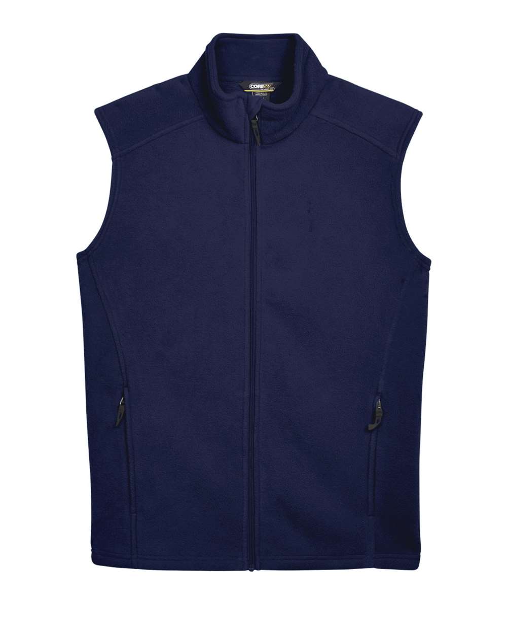 Front View of Classic Navy Men's Tall Journey Fleece Vest - 88191T