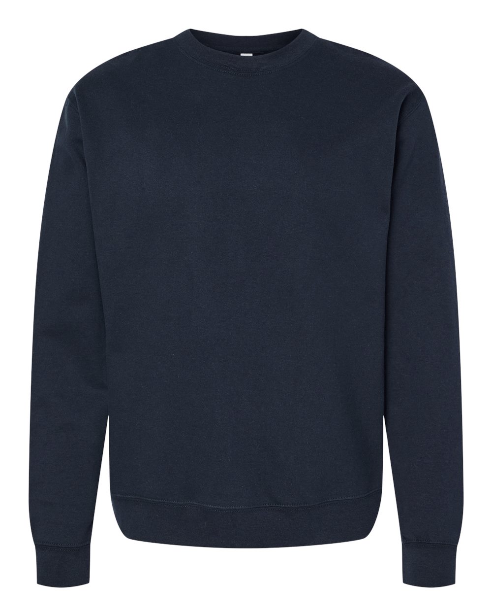 Front View of Classic Navy Midweight Crewneck Sweatshirt - SS3000