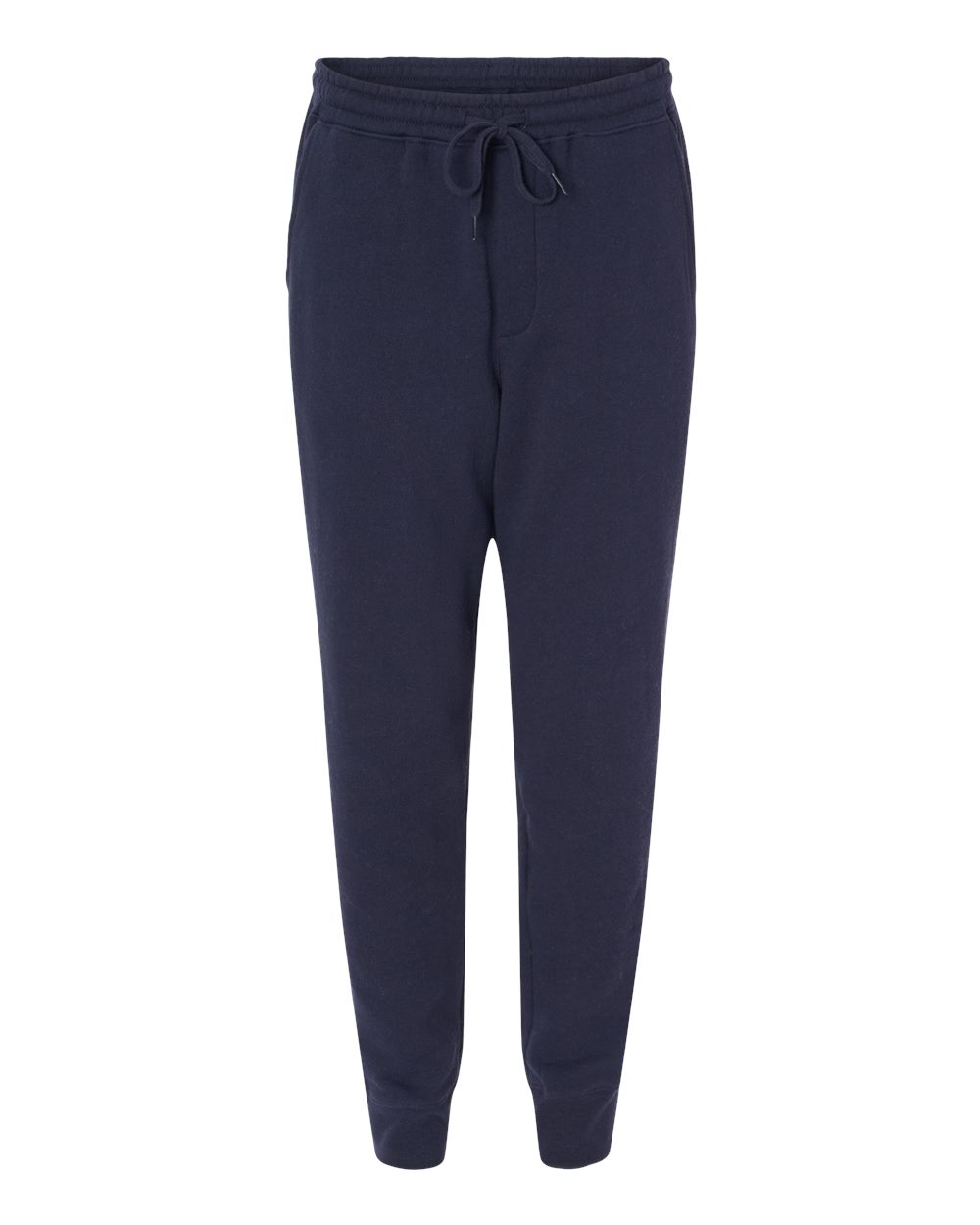 Front View of Classic Navy Midweight Fleece Pants - IND20PNT