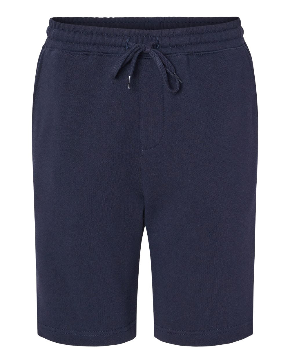 Front View of Classic Navy Midweight Fleece Shorts - IND20SRT