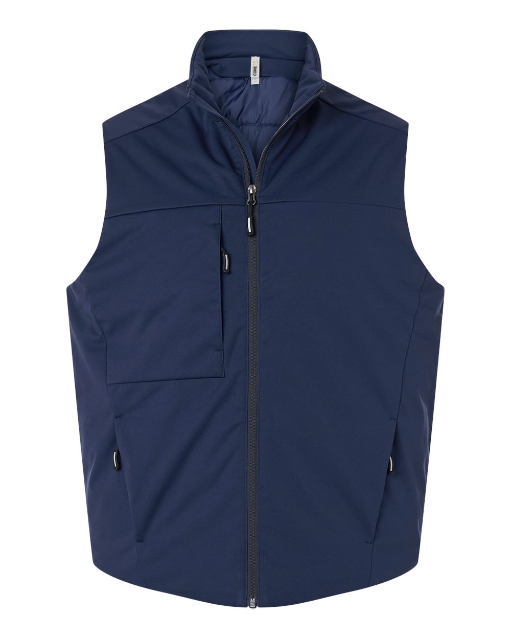 Front View of Classic Navy Unisex Techno Lite Flat-Fill Insulated Vest - CE716