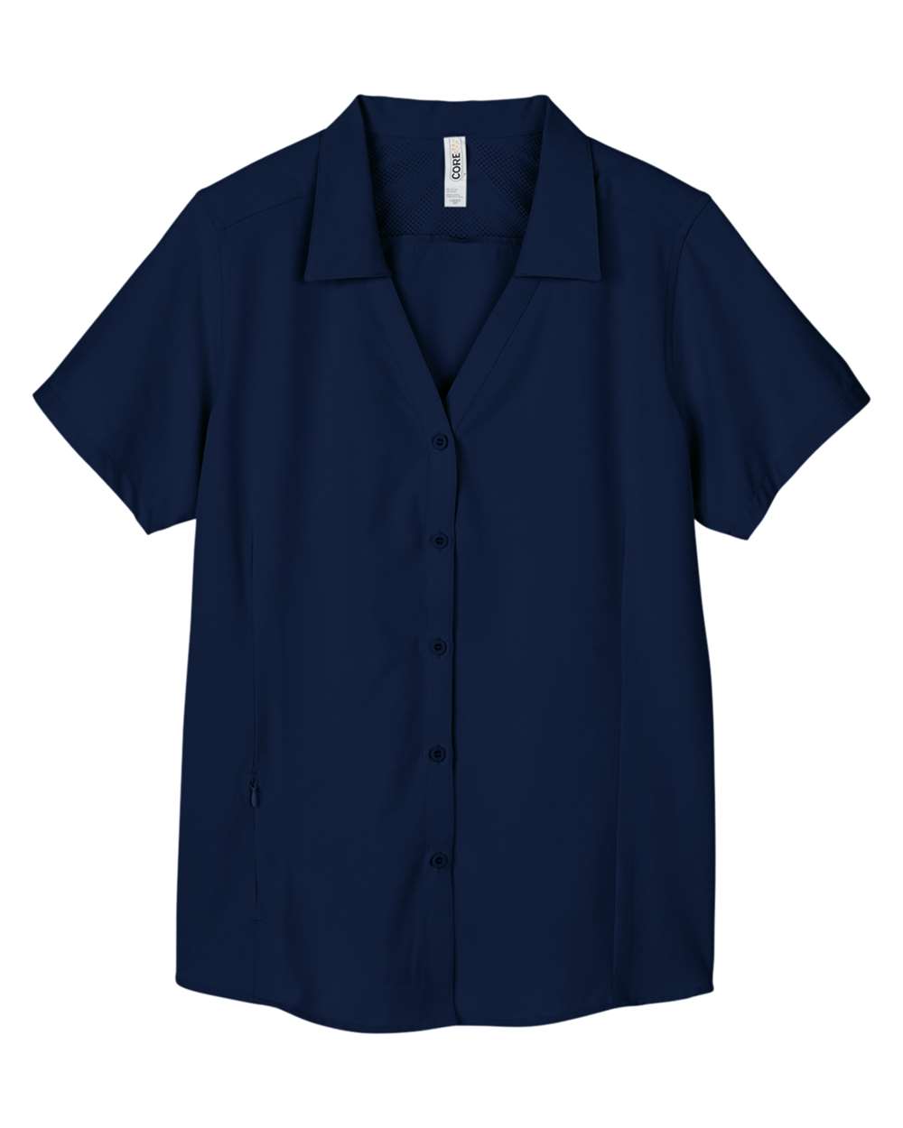 Front View of Classic Navy Women's Ultra UVP® Marina Shirt - CE510W