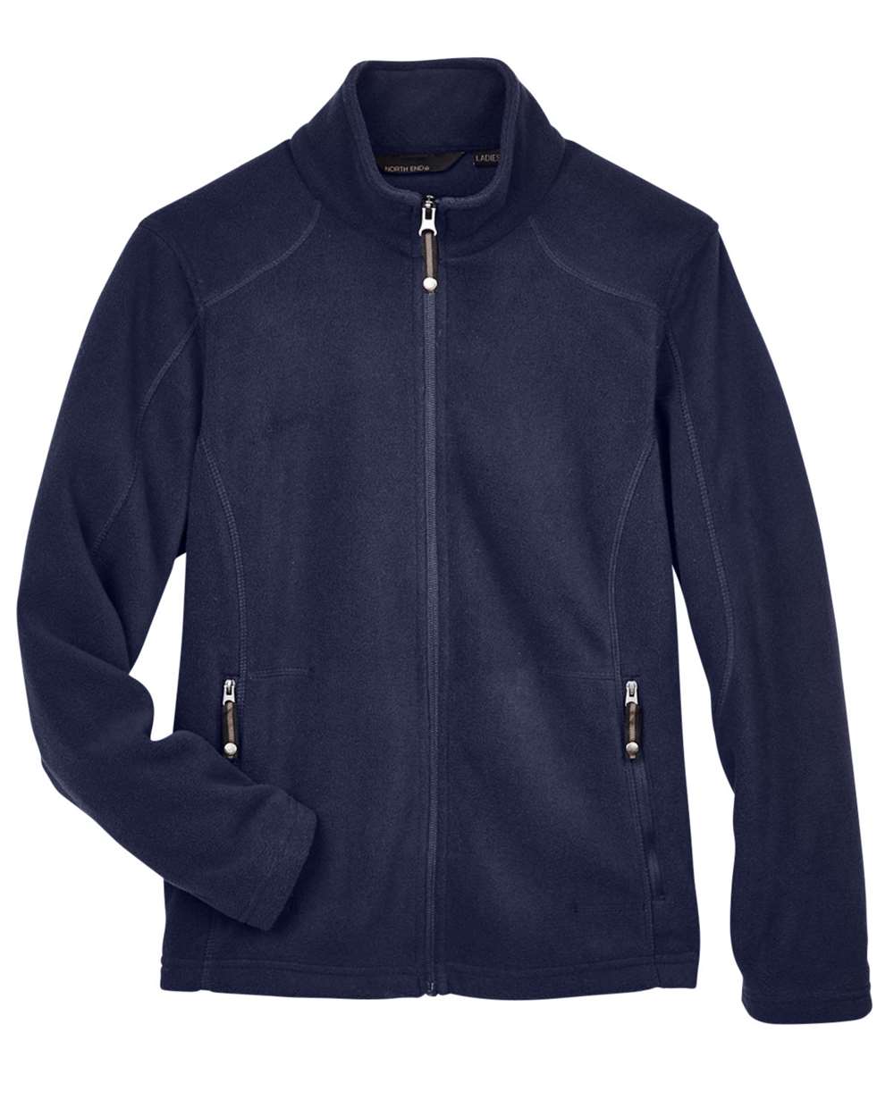 Front View of Classic Navy Women&#39;s Voyage Fleece Jacket - 78172