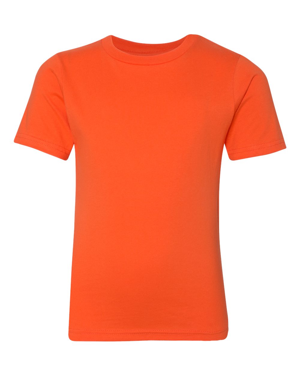 Front View of Classic Orange Youth Cotton T-Shirt - 3310
