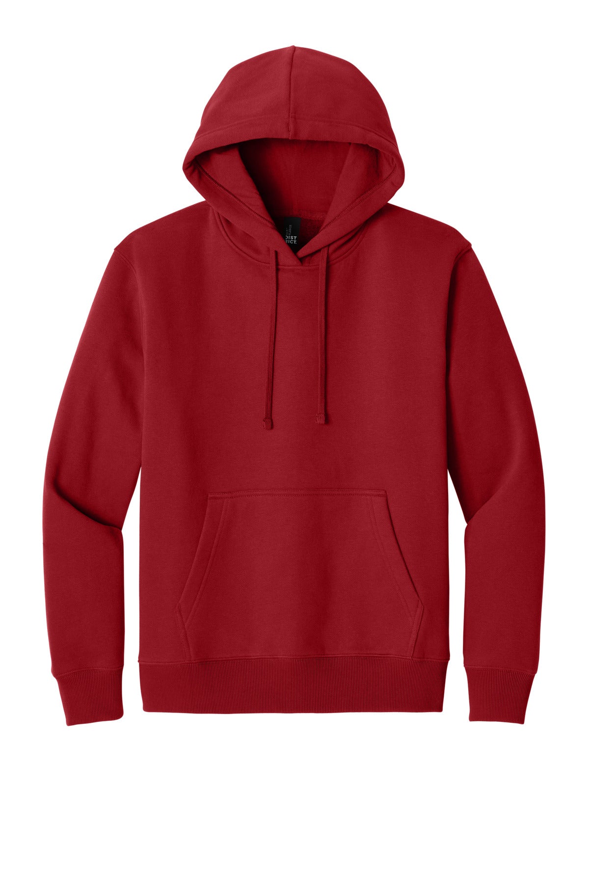 Front View of ClassicRed District V.I.T. Super Heavyweight Fleece Hoodie DT6600