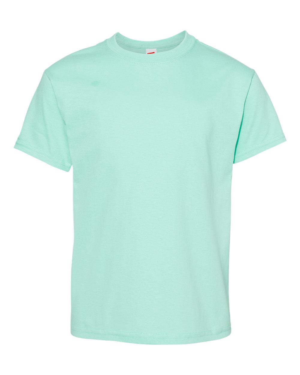 Front View of Clean Mint Essential-T Youth T-Shirt - 5480