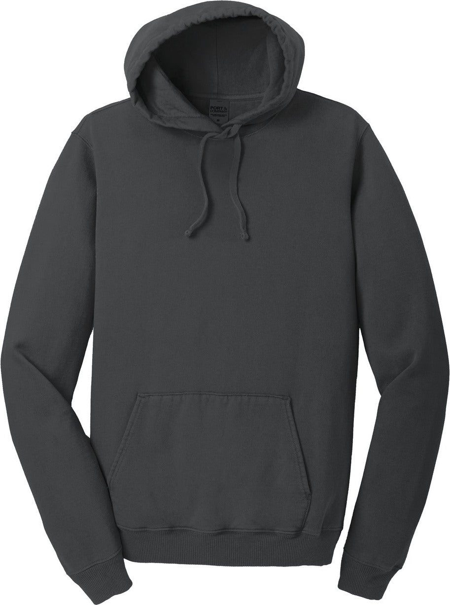 Front View of Coal Port & Co Beach Wash Garment-Dyed Pullover Hooded Sweatshirt. PC098H