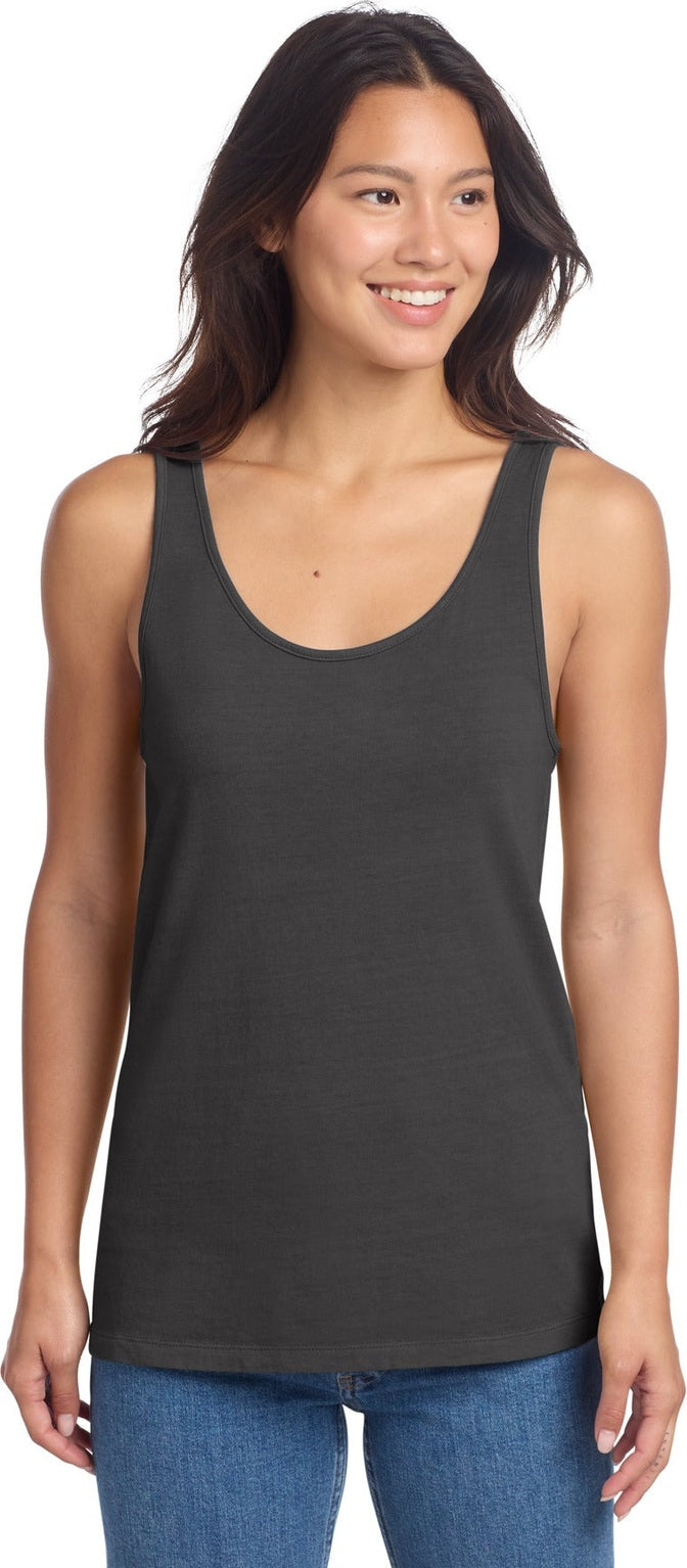 Front View of Coal Port & Co Women's Beach Wash Garment-Dyed Tank LPC099TT