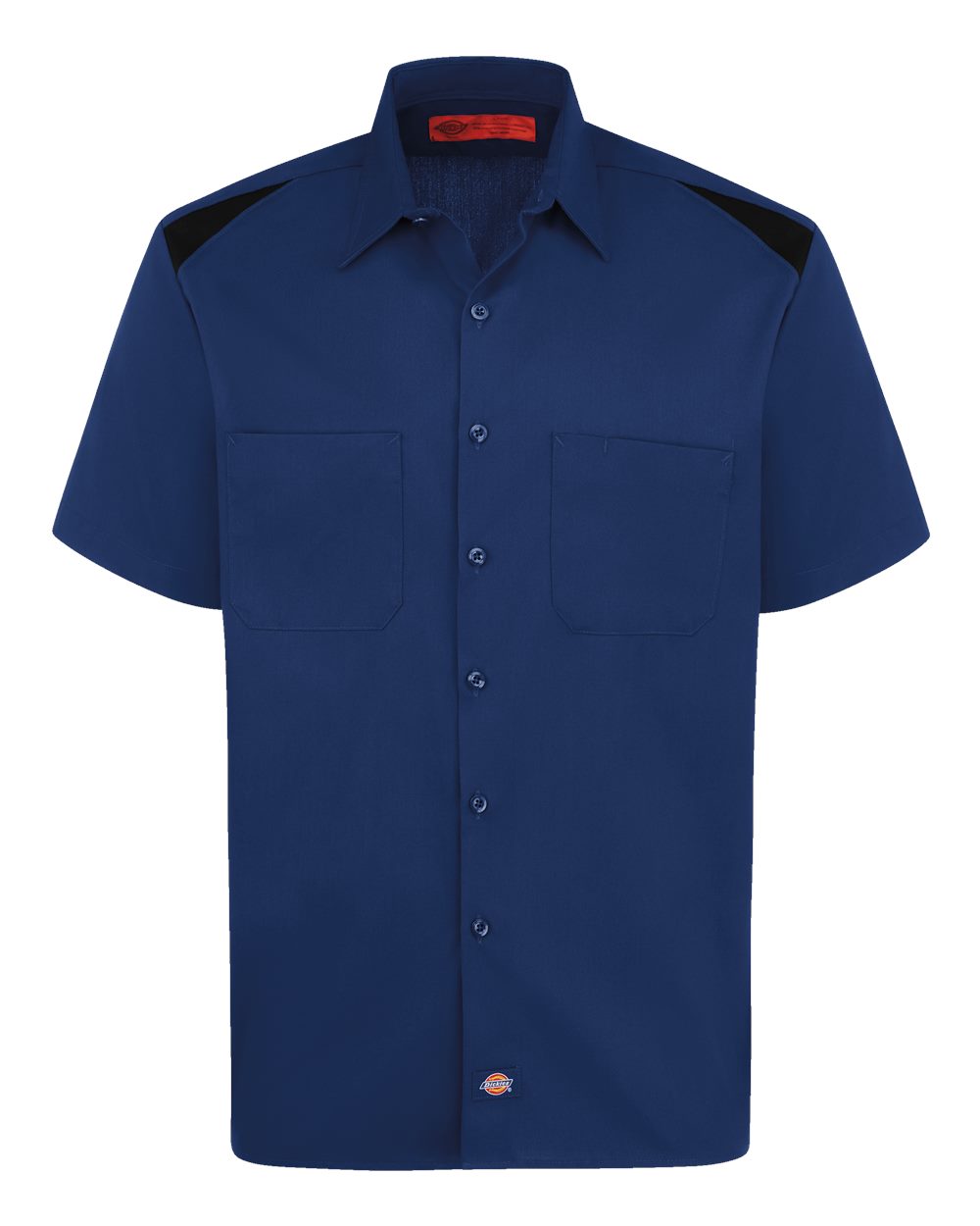 Front View of Cobalt Blue/ Black Short Sleeve Performance Team Shirt - Tall Sizes - 05T