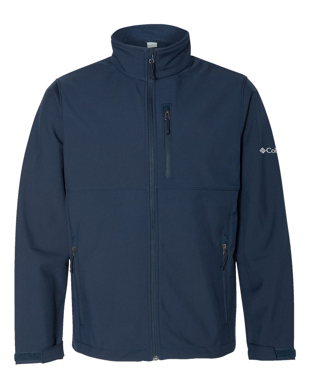 Front View of Collegiate Navy Ascender™ Soft Shell Jacket - 212483