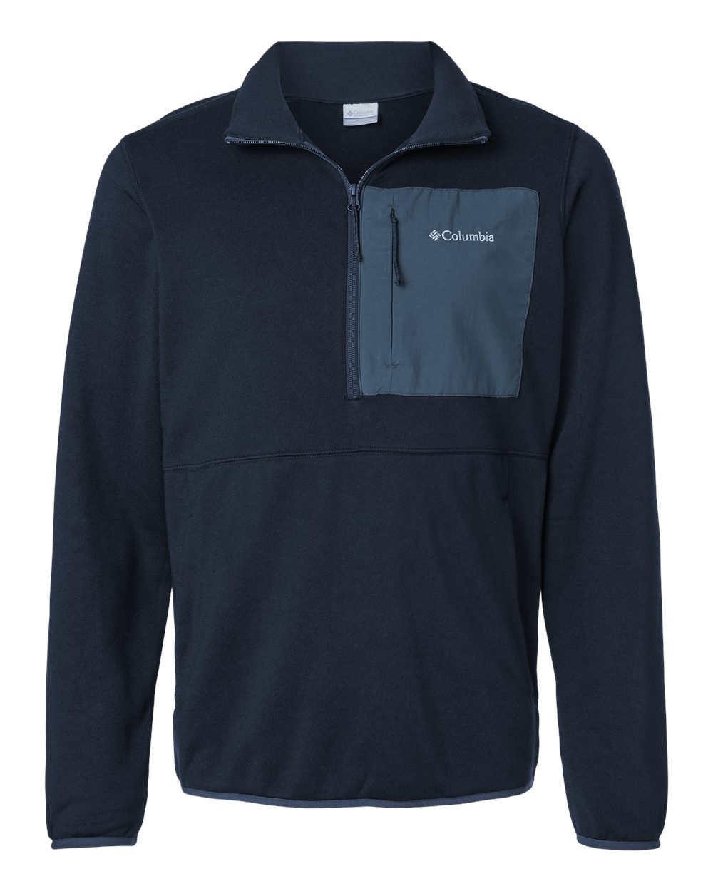Front View of Collegiate Navy/ Dark Mountain Columbia Hike™ II Half-Zip Pullover - 209760