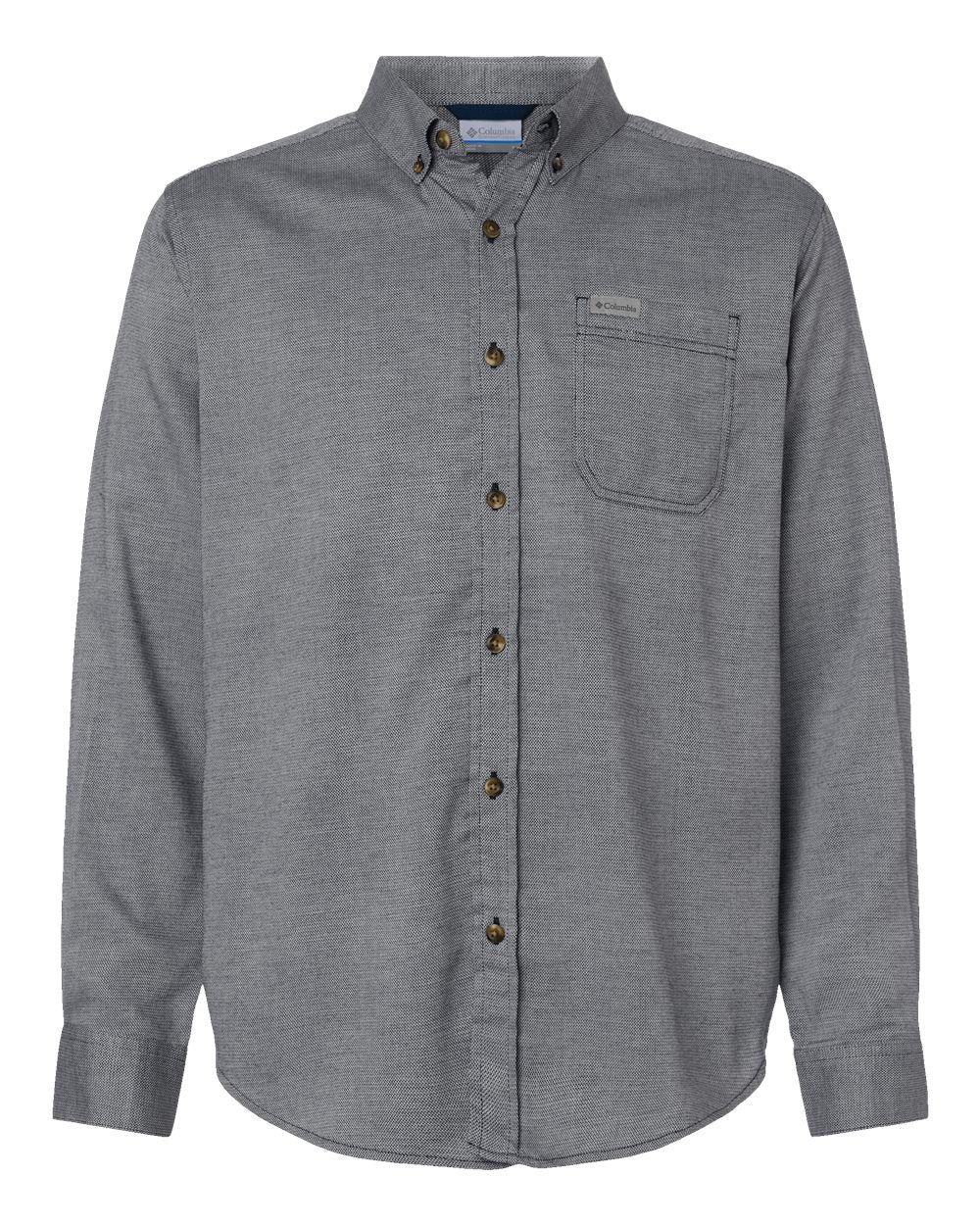 Front View of Collegiate Navy Oxford Men's Rapid Rivers™ II Shirt - 155205
