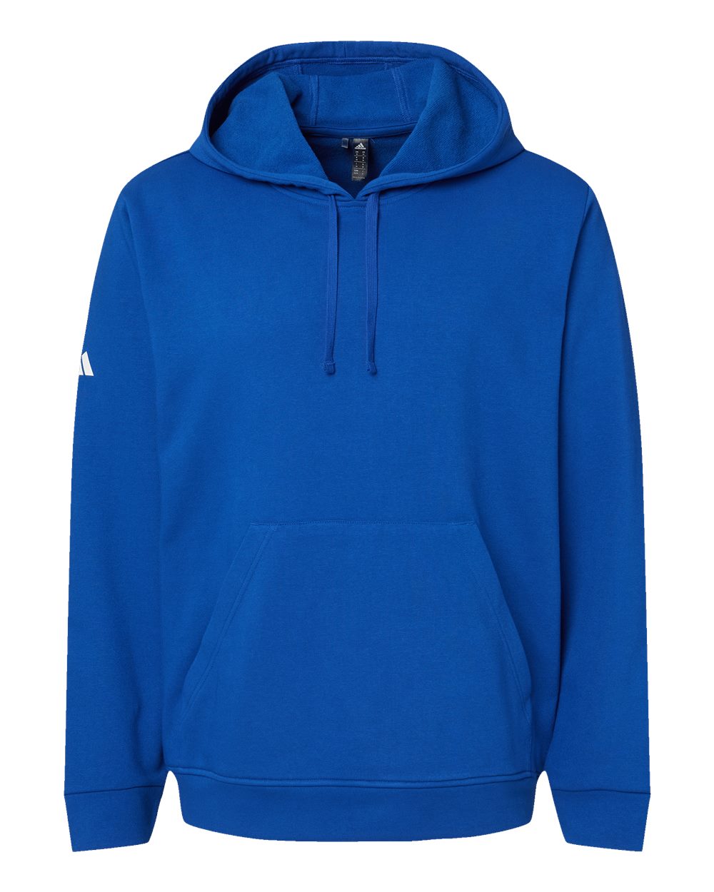 Front View of Collegiate Royal Fleece Hooded Sweatshirt - A432