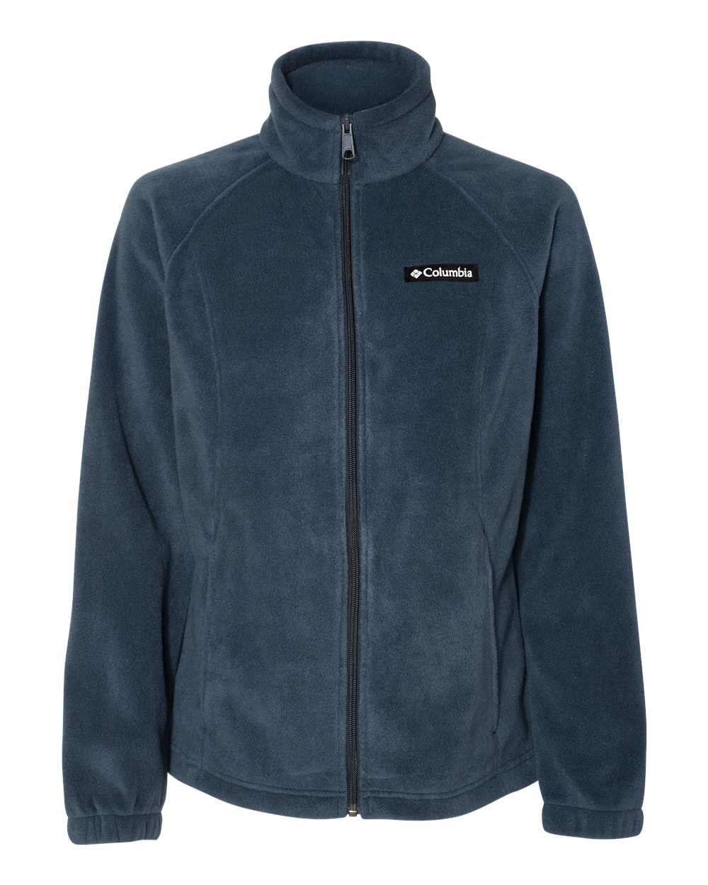 Front View of Columbia Navy Women’s Benton Springs™ Fleece Full-Zip Jacket - 137211