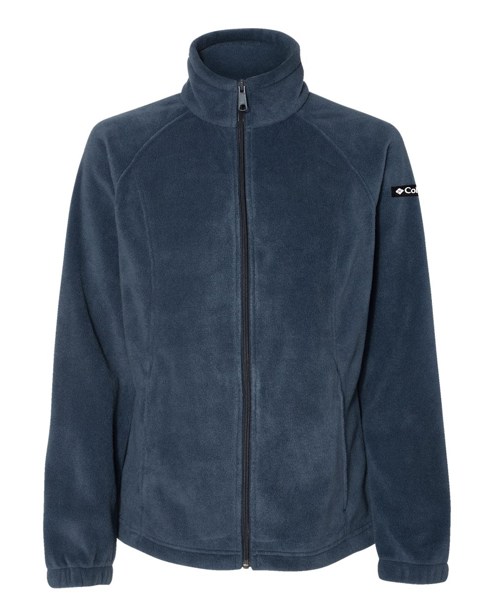 Front View of Columbia Navy Women’s Benton Springs™ Fleece Full-Zip Jacket - 212470