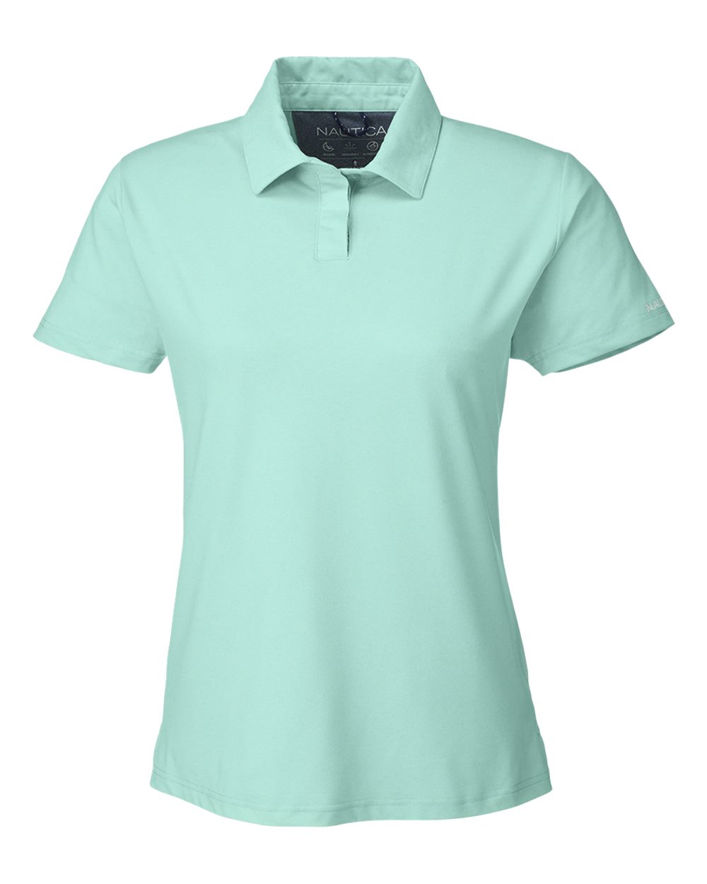 Front View of Cool Mint Women's Saltwater Polo - N17923