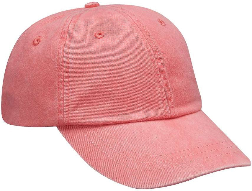 Front View of Coral Essentials Pigment Dyed Cap - EP101