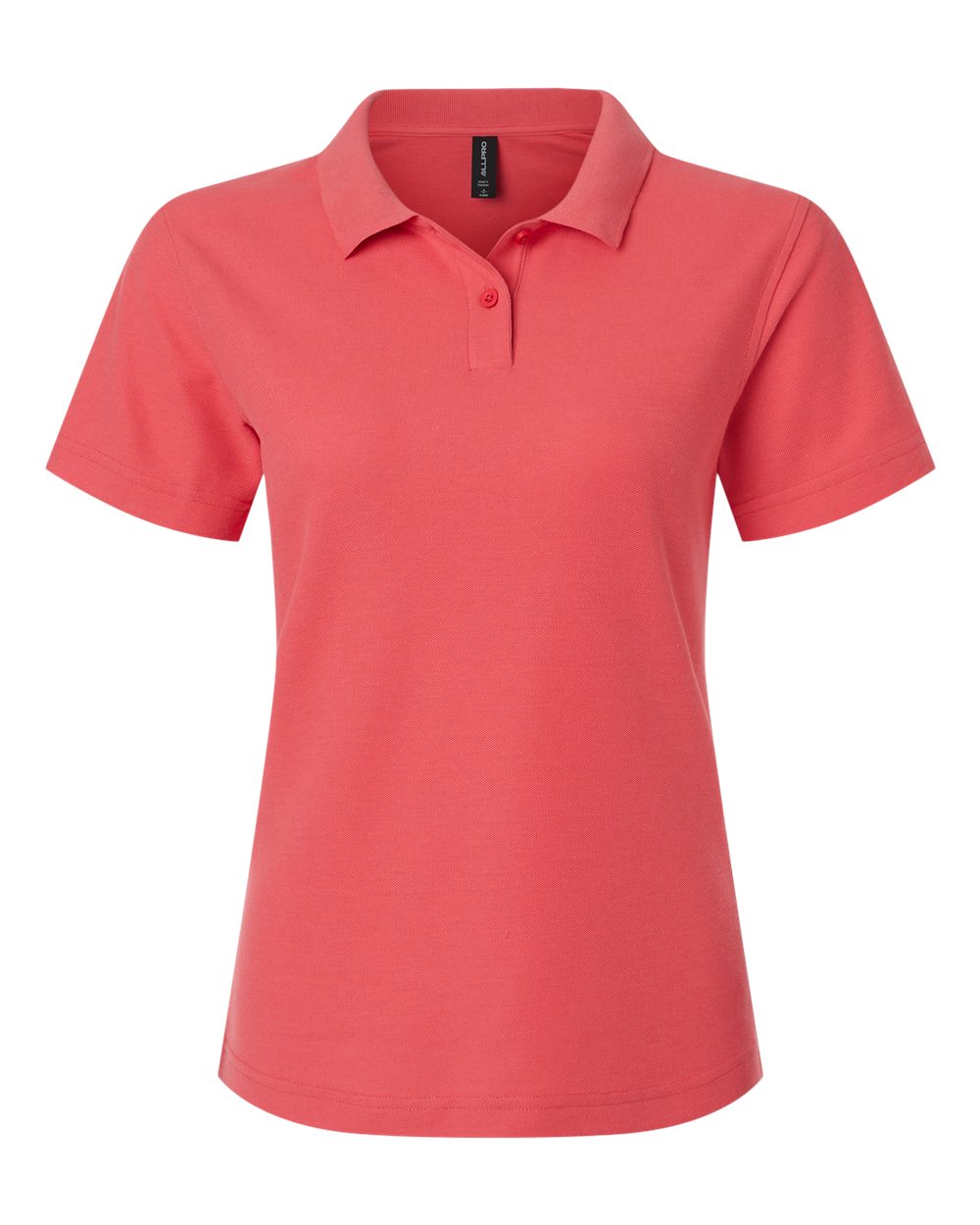 Front View of Coral Women's Pique Polo - 62800L