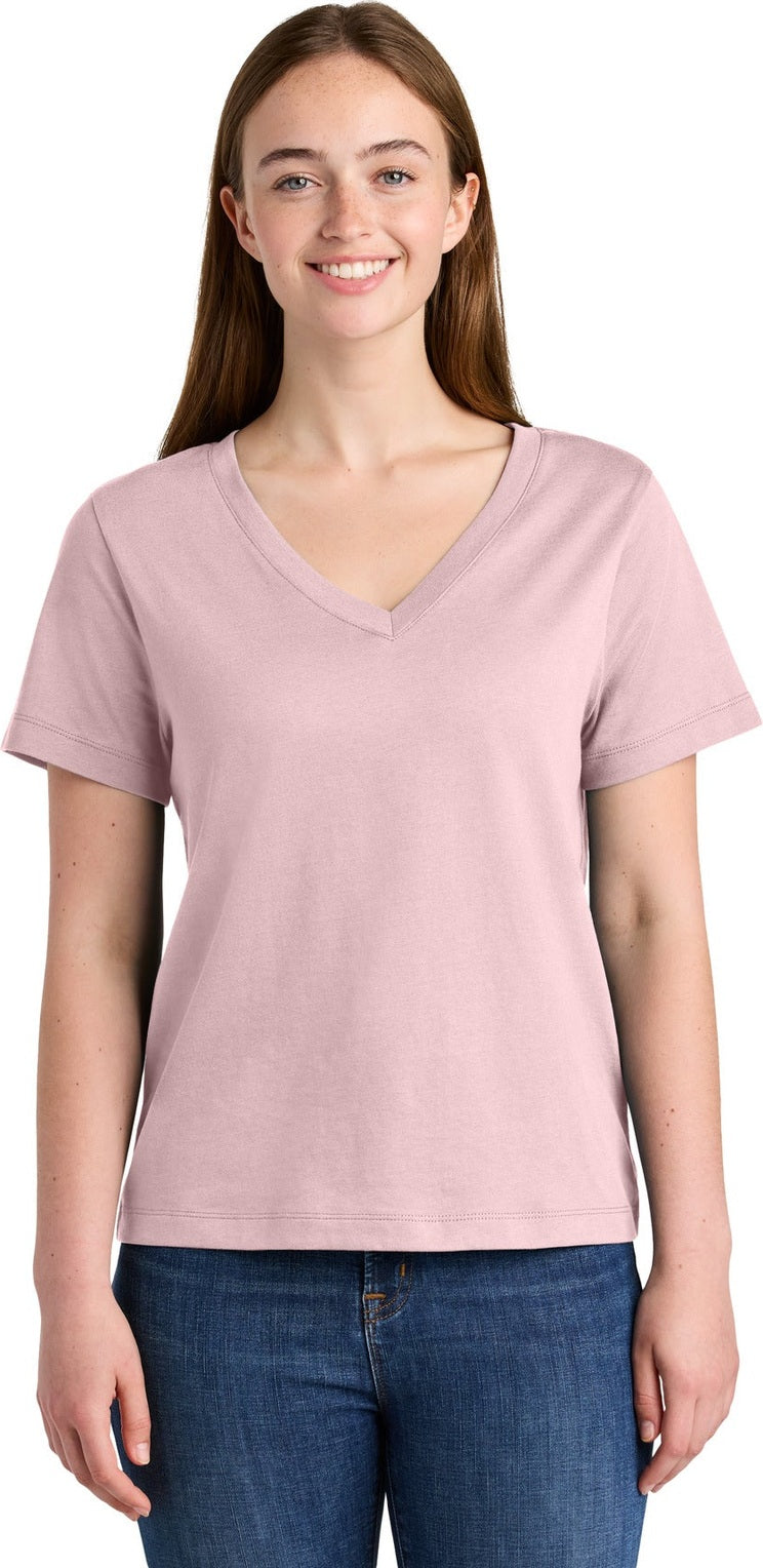 Front View of CottonPink Stanley/Stella Women's Stella Isla V-Neck Tee SXW032