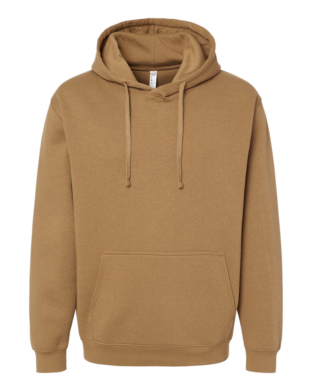 Front View of Coyote Brown Elevated Fleece Basic Hoodie - 6926