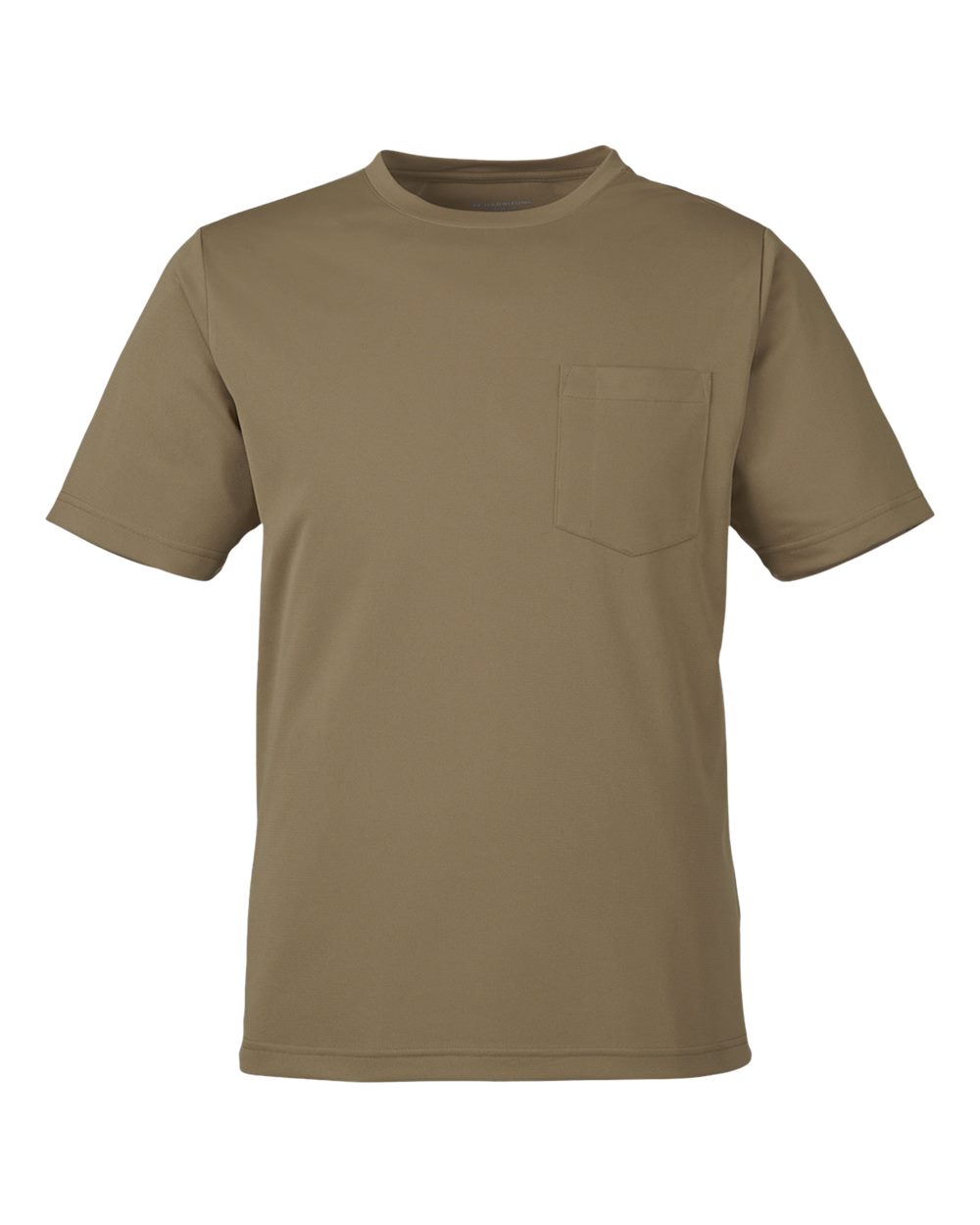 Front View of Coyote Brown Unisex Charge Snag and Soil Protect T-Shirt - M118