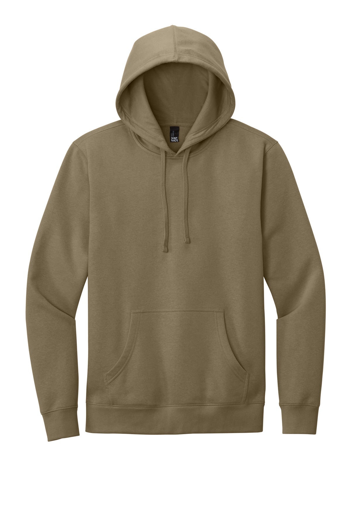 Front View of CoyoteBrn District V.I.T. Fleece Hoodie DT6100