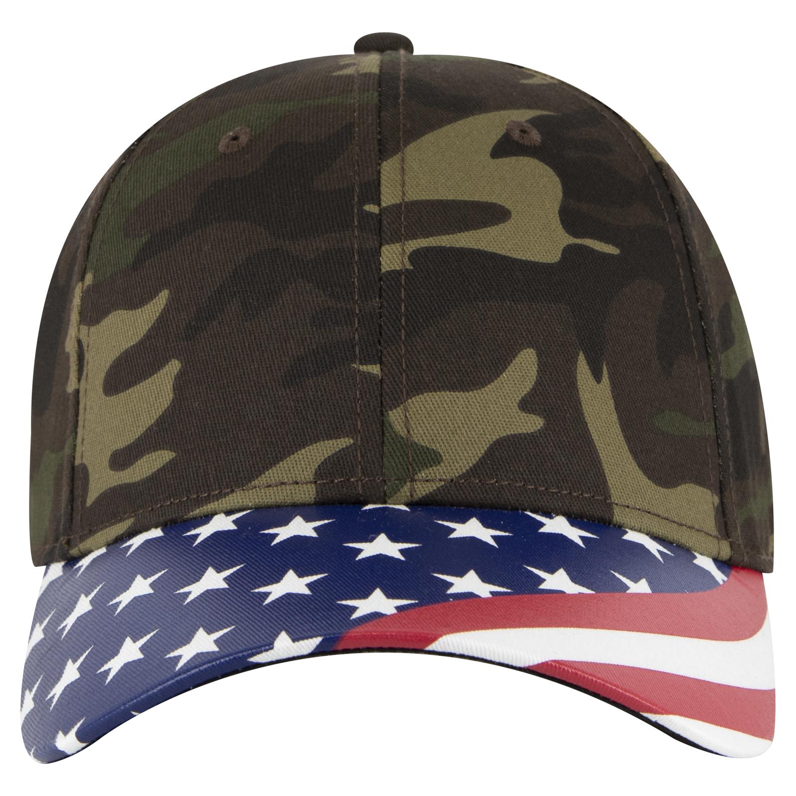Right View of CP008 - Camo 008 OTTO CAP 6 Panel Low Profile Baseball Cap
