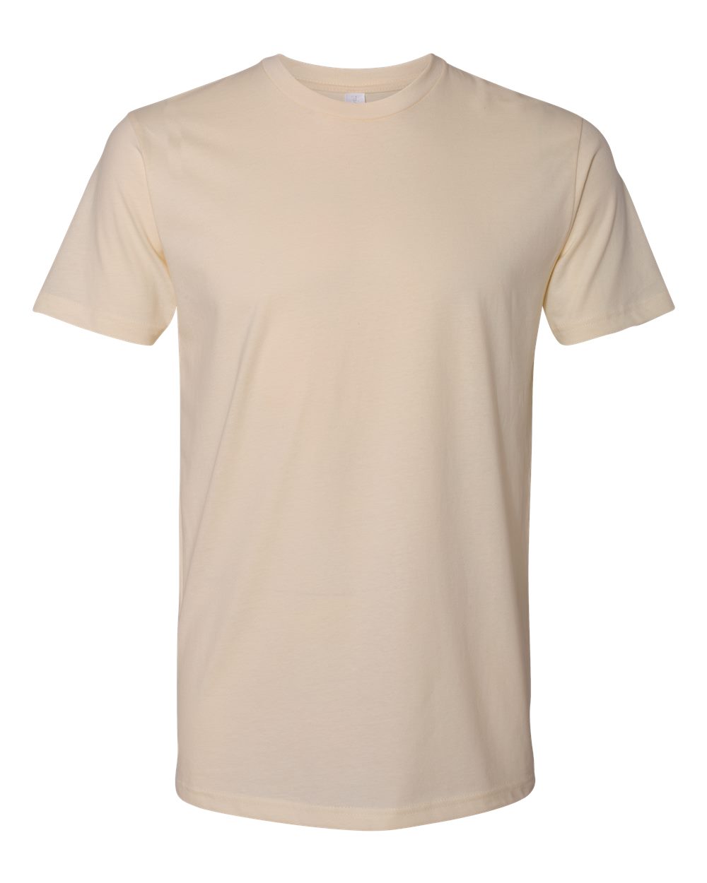 Front View of Cream Cotton T-Shirt - 3600