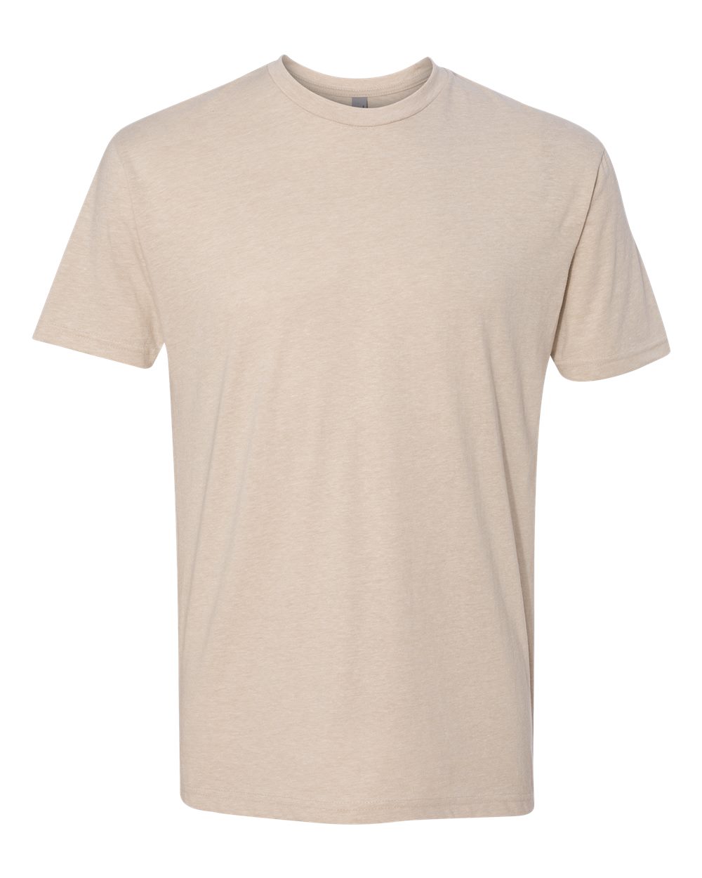 Front View of Cream CVC T-Shirt - 6210