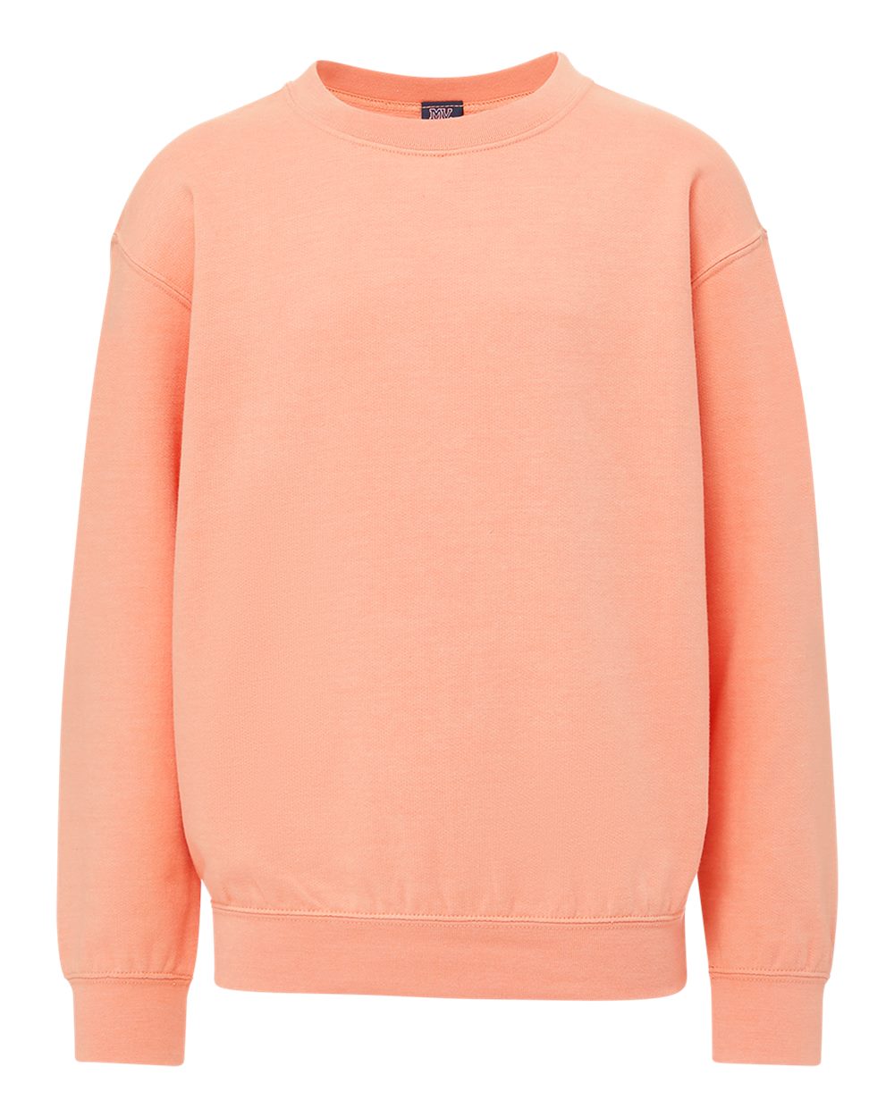 Front View of Creamsicle Youth Buddy Crewneck Sweatshirt - 23154Y plain