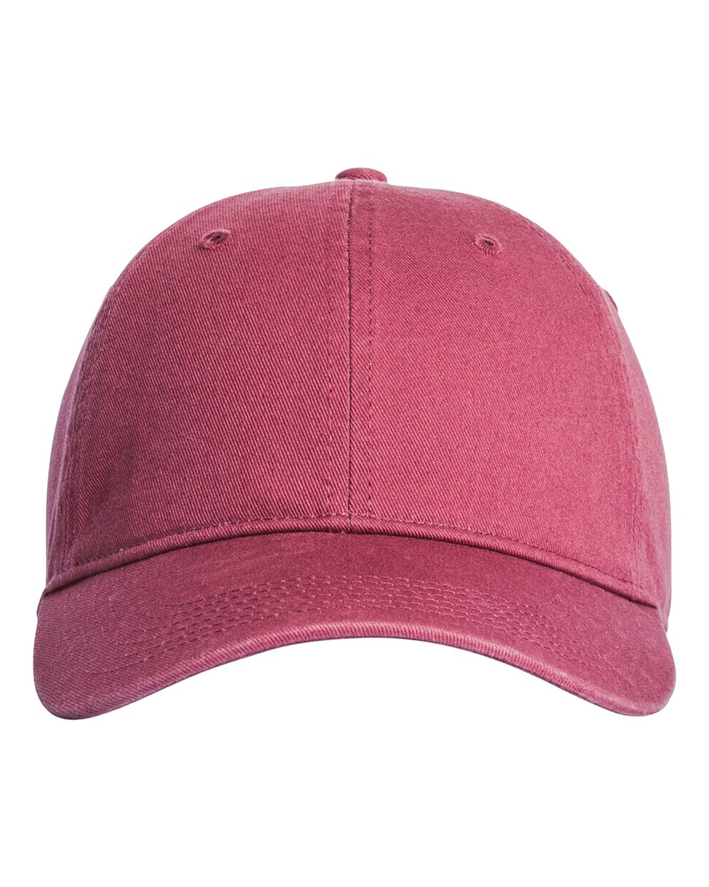 Front View of Crimson Coastal Washed Cap - CCWC0 plain