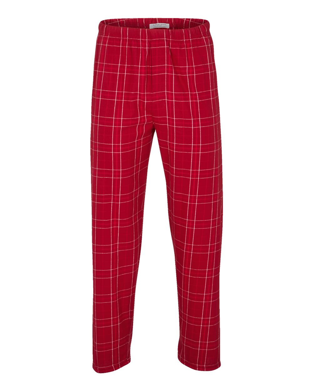 Front View of Crimson Field Day Plaid Harley Flannel Pants - BM6624