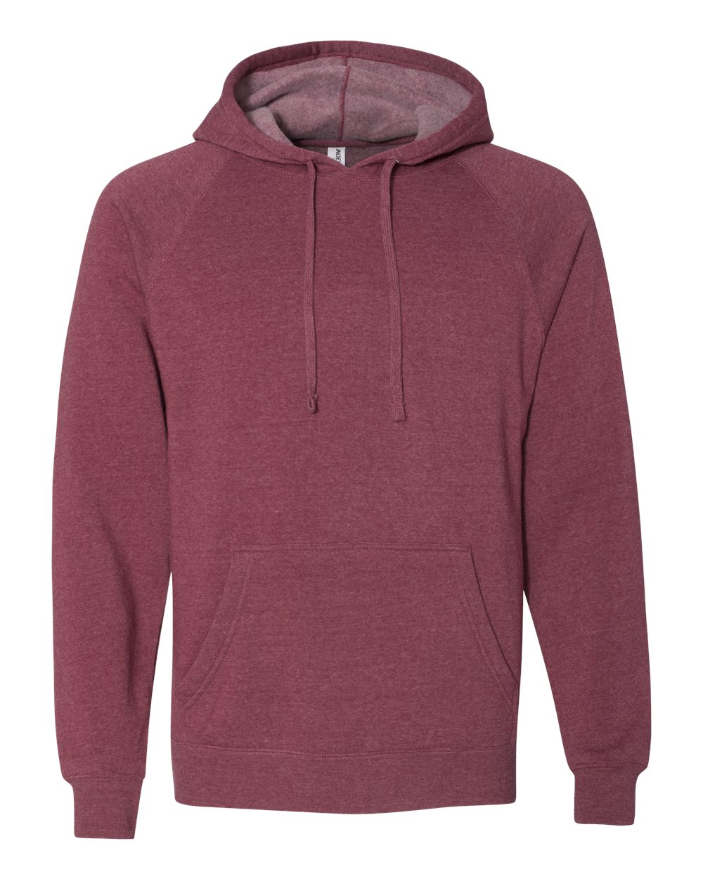 Front View of Crimson Special Blend Raglan Hooded Sweatshirt - PRM33SBP