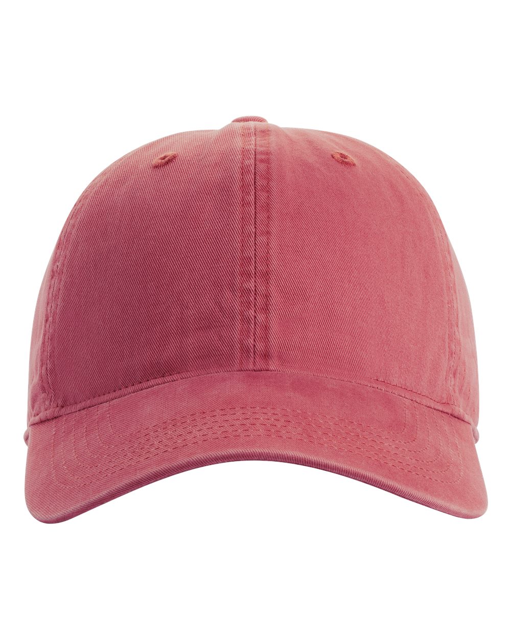 Front View of Crimson Sunwashed Cap - CCSC0