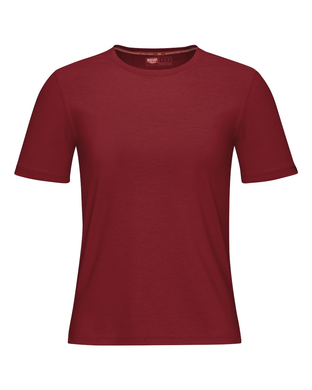 Front View of Crimson Women's Cooling T-Shirt - TKW1