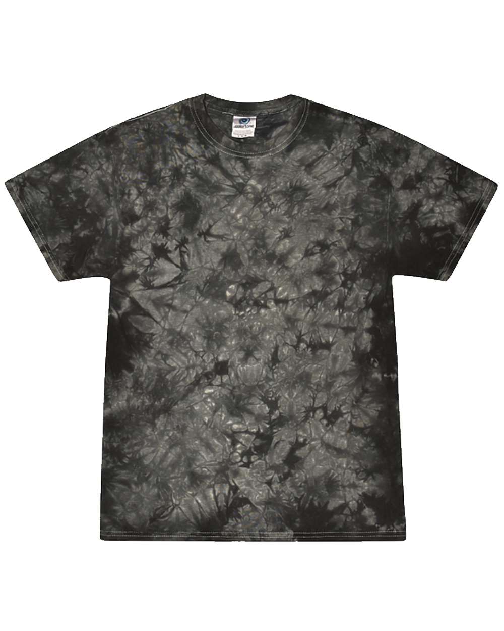 Front View of Crystal Black Crystal Wash T-Shirt - 1390