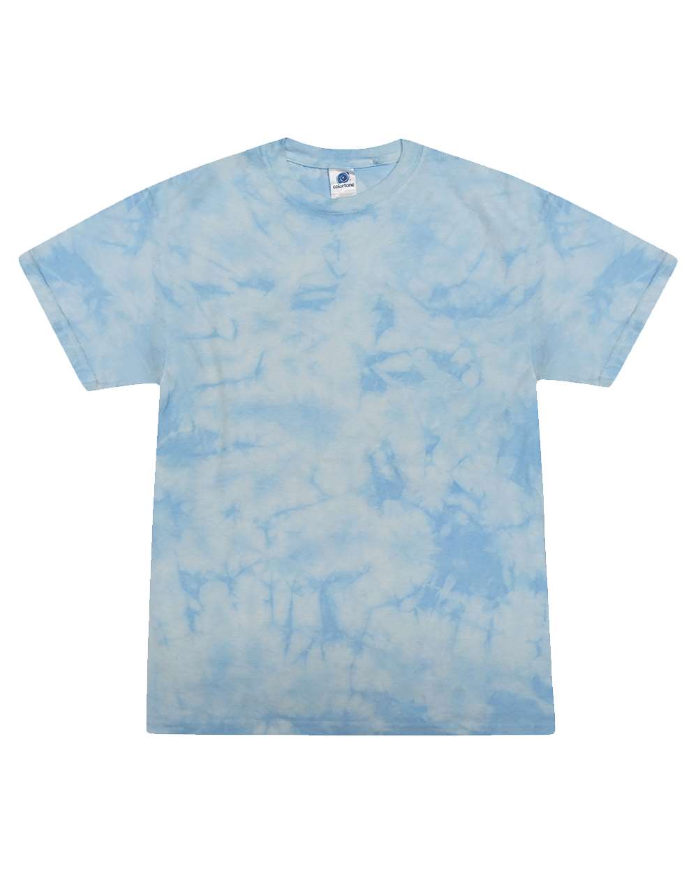 Front View of Crystal Carolina Blue Crystal Wash T-Shirt - 1390