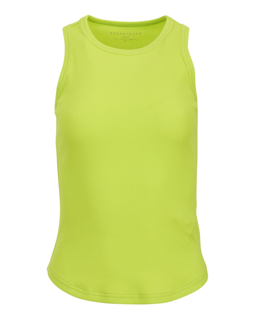 Front View of Cyber Lime Women's Adrienne Tank Top - BW2501