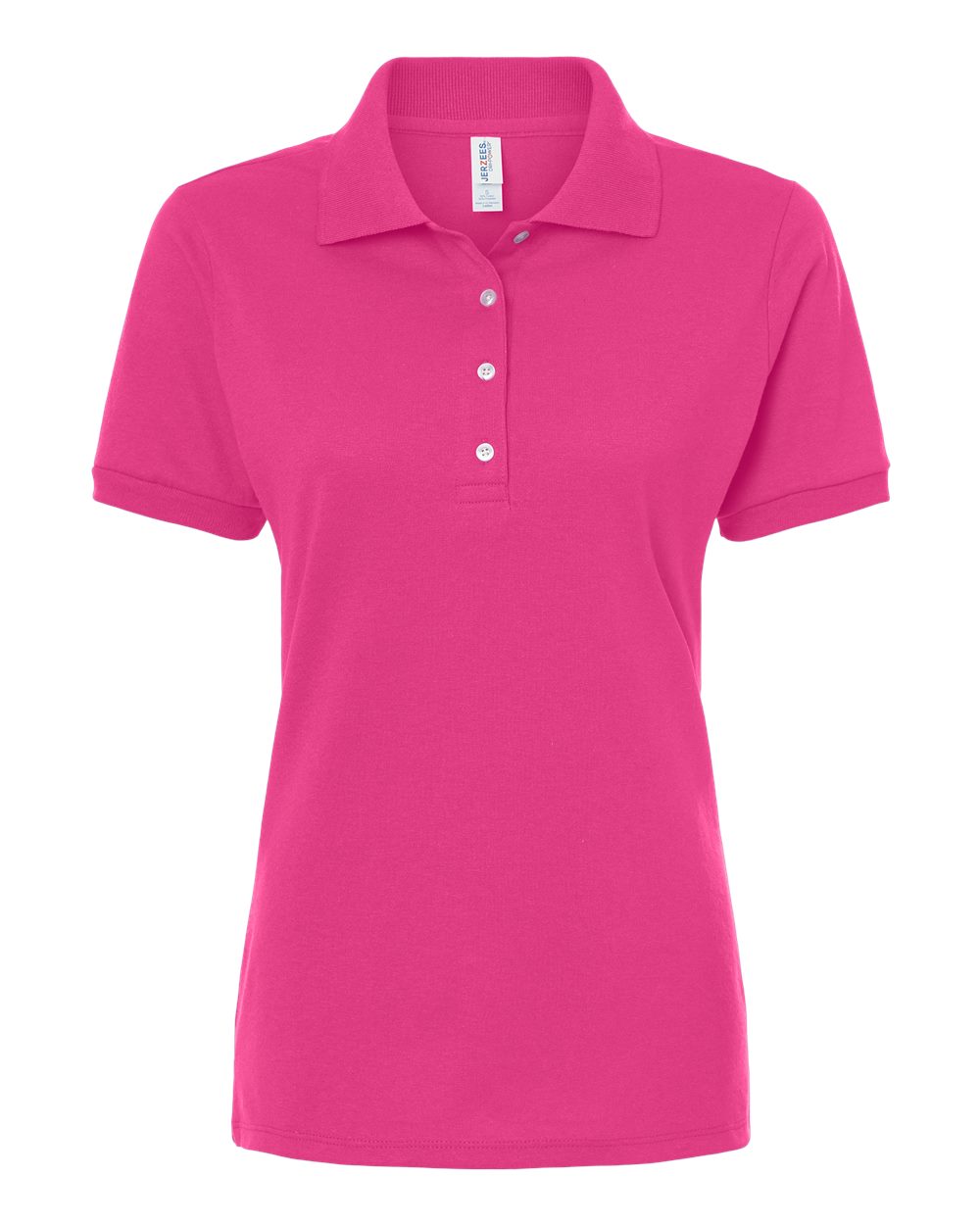 Front View of Cyber Pink Women's Dri-Power® Polo - 437F