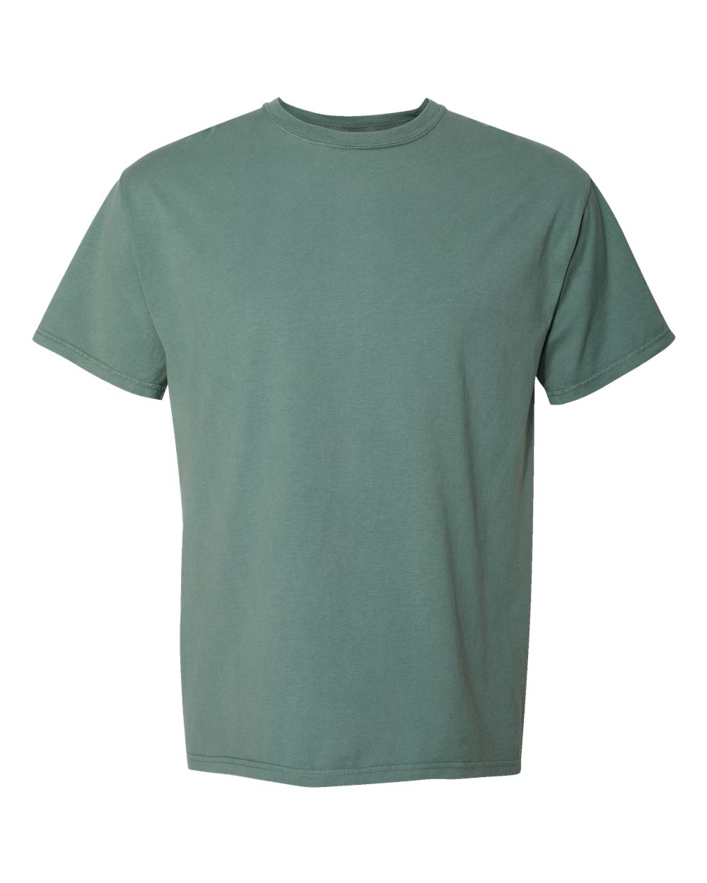 Front View of Cypress Green Garment-Dyed T-Shirt - GDH100