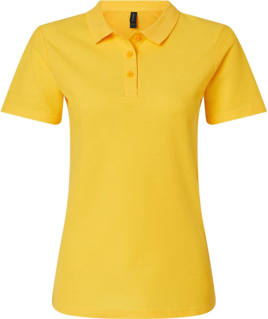 Front View of Daisy Softstyle® Women's Pique Polo - 64800L