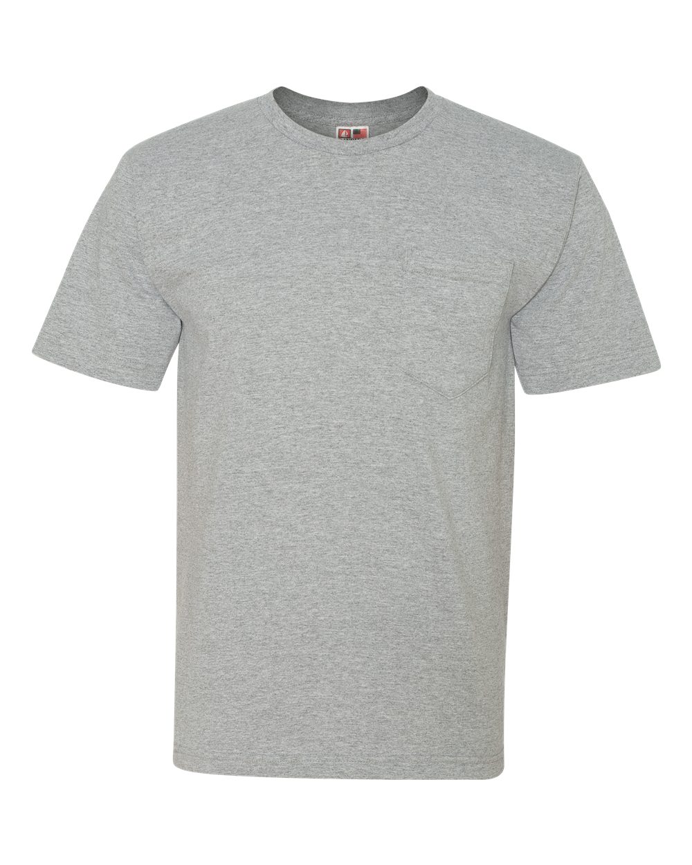 Dark Ash USA-Made Midweight Pocket T-Shirt - 5070
