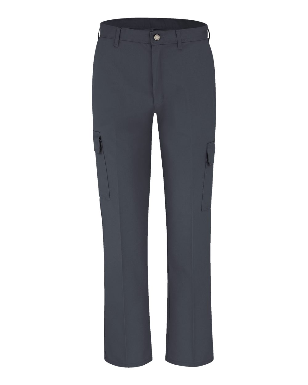 Front View of Dark Charcoal - 37 Unhemmed Industrial Cargo Pants - Extended Sizes - LP60EXT