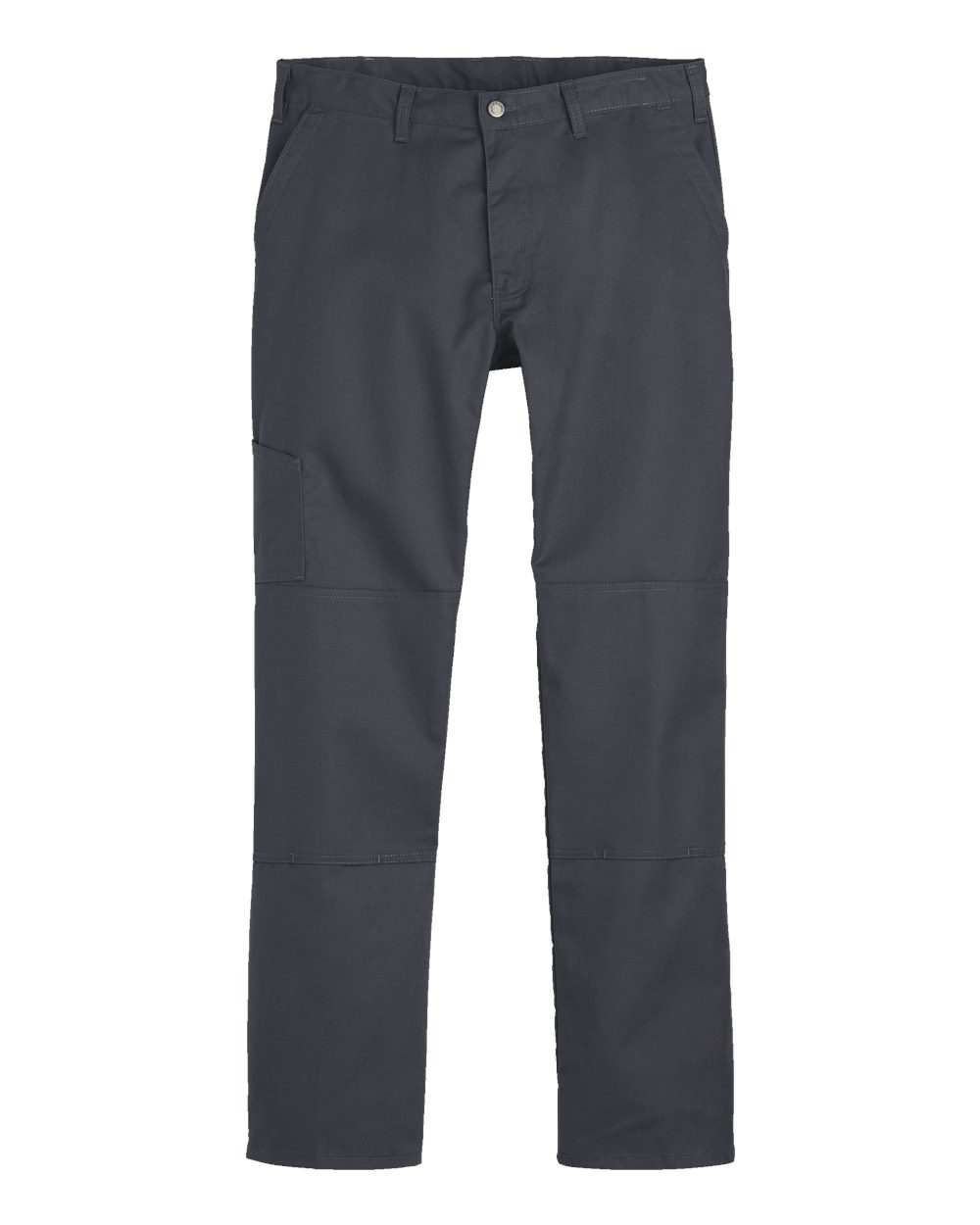 Front View of Dark Charcoal - 39 Unhemmed Multi-Pocket Performance Shop Pants - LP65
